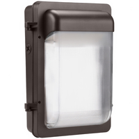 3170 Lumen Max - 25 Watt Max - Wattage and Color Selectable Semi-Cutoff LED Wall Pack Fixture - Watts 15-20-25 - Kelvin 3000-4000-5000 - Integrated Photocell - 120-277 Volt - PLT-13238