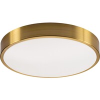 AFX Octavia - 12 in. Color Selectable LED Surface Mount Downlight Fixture - Brass Trim - Kelvin 3000-3500-4000 - 1020 Lumens - 22 Watt - 90 CRI - 120 Volt - AFX Lighting OTVF1218LAJD1SB