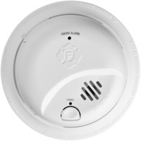 Smoke Alarm - Detects Flaming Fires - Ionization Sensor - Battery Operated - 9 Volt Carbon Zinc Battery - BRK SMI100