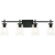 AFX Joanna - 32 in. Vanity Light Fixture - 4-Light - Clear Glass - Black Finish Thumbnail