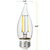 Natural Light - 250 Lumens - 3 Watt - 2400 Kelvin - LED Chandelier Bulb - 4.3 x 1.4 in. Thumbnail