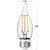 Natural Light - 300 Lumens - 3.5 Watt - 2400 Kelvin - LED Chandelier Bulb - 4.3 x 1.4 in. Thumbnail