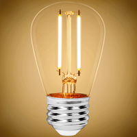 180 Lumens - 2 Watt - 2700 Kelvin - LED S14 Bulb - 25 Watt Equal - Incandescent Match - Clear - 120 Volt - PLT-11848