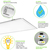 6200 Lumen Max - 50 Watt Max - 2 x 4 Wattage and Color Selectable LED Panel Fixture Thumbnail