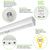 6765 Lumen Max - 55 Watt Max - 4 ft. Wattage and Color Selectable LED Stairwell Fixture with Motion Sensor and Emergency Battery Backup Thumbnail