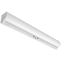 6765 Lumen Max - 55 Watt Max - 4 ft. Wattage and Color Selectable LED Stairwell Fixture with Motion Sensor and Emergency Battery Backup - Watts 35-45-55 - Kelvin 3500-4000-5000 - 120-277 Volt - PLT-90418