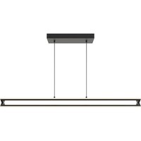 AFX Cass - 4 ft. Linear LED Pendant Fixture - Black Finish - 2950 Lumens - 38 Watt - 3000 Kelvin - 9 ft. Adjustable Cord - 90 CRI - 120 Volt - AFX Lighting CSSP0448L30D1BK