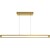 AFX Cass - 4 ft. Linear LED Pendant Fixture - 3000 Kelvin - Gold Finish Thumbnail