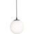 AFX Loretto - 12 in. Globe Pendant Fixture - Black Finish Thumbnail