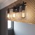 AFX Joanna - 23 in. Vanity Light Fixture - 3-Light - Frosted Glass - Nickel Finish Thumbnail