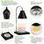 13 in. Marble Candle Warmer Desk Lamp - Black and Gold Finish Thumbnail