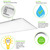 5500 Lumen Max - 50 Watt Max - 3500 Kelvin - 2 x 4 Wattage Selectable LED Panel Fixture Thumbnail