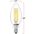 Natural Light - 500 Lumens - 5 Watt - 3000 Kelvin - LED Chandelier Bulb - 3.9 in. x 1.4 in. Thumbnail