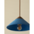 4 in. x 10 in. Artisan Concrete Pendant Fixture - Blue Finish Thumbnail