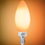 500 Lumens - 5 Watt - LED Chandelier Filament Bulb - Warm Dimming 3200 to 1800 Kelvin - 3.9 in. x 1.4 in. Thumbnail