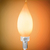 500 Lumens - 5 Watt - LED Chandelier Filament Bulb - Warm Dimming 3200 to 1800 Kelvin - 4.2 in. x 1.4 in. Thumbnail