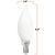 500 Lumens - 5 Watt - LED Chandelier Filament Bulb - Warm Dimming 3200 to 1800 Kelvin - 4.2 in. x 1.4 in. Thumbnail