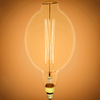 60 Watt Incandescent - Oversized Vintage Light Bulb - 13 in. x 7 in. - 120 Lumens - Medium Base - Tinted - 120 Volt - Bulbrite 137201