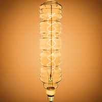 60 Watt Incandescent - Oversized Vintage Light Bulb - 15 in. x 4 in. - 160 Lumens - Medium Base - Tinted - 120 Volt - Bulbrite 137501