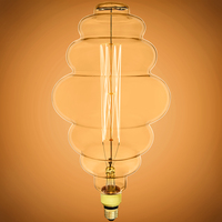 60 Watt Incandescent - Oversized Vintage Light Bulb - 15 in. x 8 in. - 100 Lumens - Medium Base - Tinted - 120 Volt - Bulbrite 137601