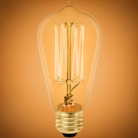 40 Watt - Edison Bulb - Incandescent Vintage Light Bulb - 120 Lumens - Medium Base - Amber Tinted - 120 Volt - Bulbrite 134019