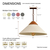 10 in. Pendant Fixture - White Finish Thumbnail