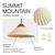 4 in. x 10 in. Artisan Concrete Pendant Fixture - White Finish Thumbnail