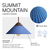 4 in. x 10 in. Artisan Concrete Pendant Fixture - Blue Finish Thumbnail