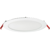 1800 Lumens - 20.5 Watt - 8 in. Color Selectable New Construction LED Downlight Fixture - Hardwire - Kelvin 2700-3000-3500 - 100 Watt Incandescent Equal - Round - White Trim - 90 CRI - 120-277 Volt - Lithonia Lighting WF8 LED 27K30K35K MVOLT 90CRI MW M6
