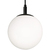 AFX Loretto - 7 in. Globe Pendant Fixture - Black Finish Thumbnail