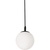 AFX Loretto - 7 in. Globe Pendant Fixture - Black Finish Thumbnail