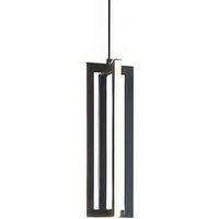 AFX Cass - 12 in. x 4 in. LED Pendant Fixture - Black Finish - 1000 Lumens - 15 Watt - 3000 Kelvin - 90 CRI - 9 ft. Adjustable Cord - 90 CRI - 120 Volt - AFX Lighting CSSP12L30D1BK