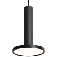 AFX Luna - 12 in. x 8 in. LED Pendant Fixture - Black Finish - 1050 Lumens - 15 Watt - 3000 Kelvin - 90 CRI - 9 ft. Adjustable Cord - 120 Volt - AFX Lighting LNAP08L30D1BK