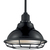 8 in. x 10 in. Pendant Fixture - Silver Baffle - Black Finish Thumbnail