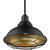 9 in. x 12 in. Pendant Fixture - Gold Baffle - Bronze Finish Thumbnail