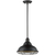 9 in. x 12 in. Pendant Fixture - Gold Baffle - Bronze Finish Thumbnail