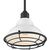 8 in. x 10 in. Pendant Fixture - White Shade - Black Finish Thumbnail