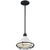 8 in. x 10 in. Pendant Fixture - White Shade - Black Finish Thumbnail