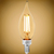 Natural Light - 300 Lumens - 4 Watt - 2400 Kelvin - AmberGlow LED Chandelier Bulb - 4.3 in. x 1.4 in. Thumbnail