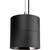 6 in. x 6 in. Wattage Selectable LED Pendant Fixture - Chrome Baffle - Black Finish Thumbnail