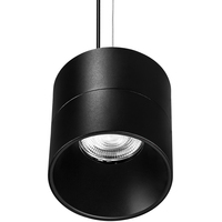 4479 Lumen Max - 40 Watt Max - 3500 Kelvin - 6 in. Wattage Selectable LED Pendant Light Fixture - Watts 20-30-40 - 36 Deg. Flood - Black Finish - Black Baffle - 120-277 Volt - PLT PremiumSpec - PLT-90404