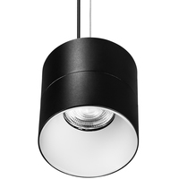 4740 Lumen Max - 40 Watt Max - 3500 Kelvin - 6 in. Wattage Selectable LED Pendant Light Fixture - Watts 20-30-40 - 36 Deg. Flood - Black Finish - White Baffle - 120-277 Volt - PLT PremiumSpec - PLT-90401