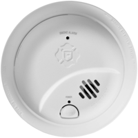 Smoke Alarm - Detects Flaming Fires - Ionization Sensor - Battery Operated - Sealed Lithium 10 Year Battery - BRK 1046858