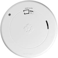 Smoke Alarm - Detects Smoldering Fires - Photoelectric Sensor - Battery Operated - Sealed Lithium 10 Year Battery - BRK 1046741