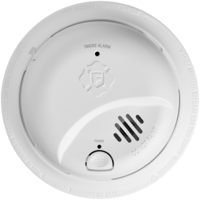 Smoke Alarm - Detects Flaming Fires - Ionization Sensor - Interconnectable - 120 Volt - Battery Backup - BRK 1046836