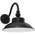 13 in. Wattage and Color Selectable LED Outdoor Wall Sconce Fixture - Adjustable Light Direction - White Baffle - Black Finish Thumbnail