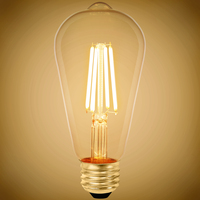 800 Lumens - 7 Watt - 2700 Kelvin - LED Edison Bulb - 75 Watt Equal - Incandescent Match - 120 Volt - Euri Lighting - VST19-3020e