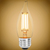 Natural Light - 300 Lumens - 4 Watt - 2400 Kelvin - AmberGlow LED Chandelier Bulb - 4.3 in. x 1.4 in. Thumbnail