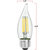 Natural Light - 300 Lumens - 4 Watt - 2400 Kelvin - AmberGlow LED Chandelier Bulb - 4.3 in. x 1.4 in. Thumbnail