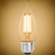 Natural Light - 500 Lumens - 5 Watt - 2400 Kelvin - AmberGlow LED Chandelier Bulb - 4.3 in. x 1.4 in. Thumbnail